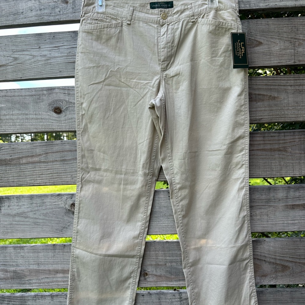 NWT Lauren Jeans Co. By Ralph Lauren Women’s Khaki Pants Size 10